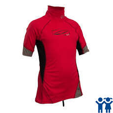 Gul Junior Manica Corta Rashvest - Rosso / Nero
