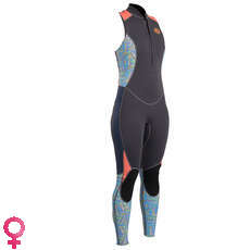 Gul Ladies Surflite 2Mm Long Jane Wetsuit - Grafite / Linee Gul Ladies Surflite 2Mm Long Jane Wetsuit - Grafite / Linee