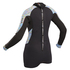 Gul Ladies Surflite 2Mm Flatlock Springuit Muta - Nero / Righe