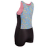 Gul Ladies Surflite 3Mm Flatlock Short Jane Wetsuit - Nero / Righe