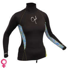 Gul Ladies Swami Manica Lunga Rashvest - Nero / Righe