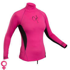 Gul Ladies Swami Manica Lunga Rashvest - Rosa / Nero Gul Ladies Swami Manica Lunga Rashvest - Rosa / Nero