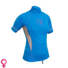 Gul Ladies Swami Manica Corta Rashvest - Blu / Argento Gul Ladies Swami Manica Corta Rashvest - Blu / Argento