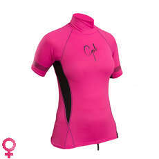 Gul Ladies Swami Manica Corta Rashvest - Rosa / Nero Gul Ladies Swami Manica Corta Rashvest - Rosa / Nero