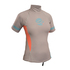 Gul Ladies Swami Manica Corta Rashvest - Argento / Corallo