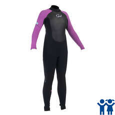 Gul Junior Girls Risposta 3/2 Millimetri Steamer Muta - Nero / Iris Gul Junior Girls Risposta 3/2 Millimetri Steamer Muta - Nero / Iris