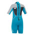Gul Junior Girls Risposta 3/2 Millimetri Estate Shorty Muta -Turq / Argento