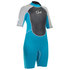Gul Junior Girls Risposta 3/2 Millimetri Estate Shorty Muta -Turq / Argento