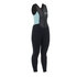 Gul Womens Risposta 3 Millimetri Flatlock Lungo Jane Muta - Nero / Glacier