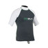 Gul Riva Mens Manica Corta Rashguard 2015 - Gunmetal / Bianco