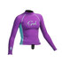 Gul Surf Junior Girls Long Sleeve Rashguard - Iris / Glacier