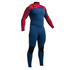 Gul Viper 4/3 Blindstitched Petto Zip Muta - Blu / Rosso