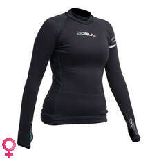 Gul Womens Evotherm Rashguard Manica Lunga - Nero