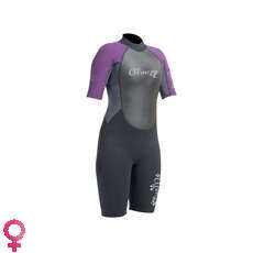 Gul Womens G-Force 3 Millimetri Piatte T2 Shorty Neoprene - Nero / Mulbry Gul Womens G-Force 3 Millimetri Piatte T2 Shorty Neoprene - Nero / Mulbry