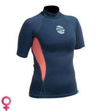 Gul Donne Swami F / L Manica Corta Rashguard - Navy / Coral Gul Donne Swami F / L Manica Corta Rashguard - Navy / Coral