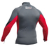 Gul Xola Flatlock Maniche Lunghe Rashguard - Cenere / Red