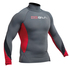 Gul Xola Flatlock Maniche Lunghe Rashguard - Cenere / Red