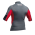 Gul Xola Flatlock Manica Corta Rashguard - Cenere / Red