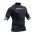 Gul Xola Flatlock Manica Corta Rashguard - Nero