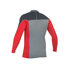 Gul Xola Mens Manica Lunga Rashguard 2015 - Grigio Scuro / Rosso
