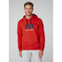 Felpa Con Cappuccio Helly Logo Hh - Bandiera Rossa
