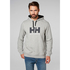 Felpa Con Cappuccio Helly Logo Hhh - Grigio Mélange