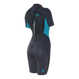 Sola Wite Donna Ignite 3 / 2Mm Shorty - Grafite / Turchese