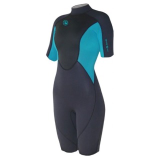 Sola Wite Donna Ignite 3 / 2Mm Shorty - Grafite / Turchese