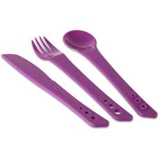 Lifeventure Ellipse Coltello, Forchetta E Cucchiaio Set - Viola Lifeventure Ellipse Coltello, Forchetta E Cucchiaio Set - Viola