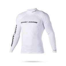 Magic Marine Cubo Manica Lunga Rashvest - Bianco / Nero Magic Marine Cubo Manica Lunga Rashvest - Bianco / Nero