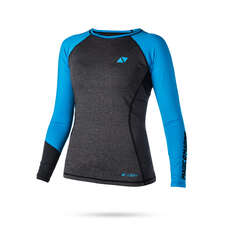 Magic Marine Womens Energia Manica Lunga Rashvest - Blu
