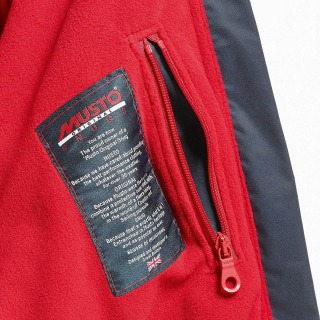 Musto Junior Snug Blouson Giacca - Navy / Rosso