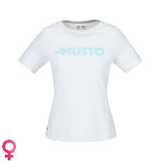 Musto Donna Uv Essential T-Shirt Fast Dry - Bianco