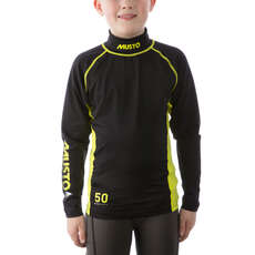 Campionato Musto Giovanile Sunblock Long Sleeve Rash Guard - Nero