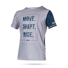 Manica Corta Mystic Kitesurf Block Quickdry Top - Acciaio / Grigio Manica Corta Mystic Kitesurf Block Quickdry Top - Acciaio / Grigio