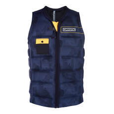 Gilet A Impatto Risvolto Mystic Stone Con Cerniera Anteriore - Blu Scuro Gilet A Impatto Risvolto Mystic Stone Con Cerniera Anteriore - Blu Scuro