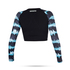Manica Lunga Mystic Sup Dazzled Donne Rash Vest Croptop - Menta
