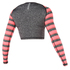 Mystic Women Dazzled Longsleeve Crop Top Rash Vest - Corallo