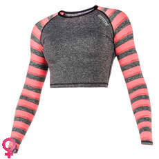 Mystic Women Dazzled Longsleeve Crop Top Rash Vest - Corallo Mystic Women Dazzled Longsleeve Crop Top Rash Vest - Corallo