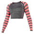 Mystic Women Dazzled Longsleeve Crop Top Rash Vest - Corallo