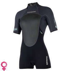 Mesh Marca Mystic Womens Brand 3 / 2Mm Bzip Flatlock Shorty - Nera Mesh Marca Mystic Womens Brand 3 / 2Mm Bzip Flatlock Shorty - Nera