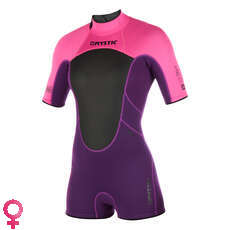 Muta Da Donna Mystic Brand 3 / 2Mm Bzip Flatlock Shorty - Viola Muta Da Donna Mystic Brand 3 / 2Mm Bzip Flatlock Shorty - Viola