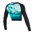 Mystic Womens Abbagliato Longarm Croptop Rash Top - Mint