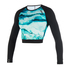 Mystic Womens Abbagliato Longarm Croptop Rash Top - Mint