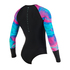 Mystic Womens Dazzled Longarm Lycra Rash Suit - Aurora