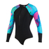 Mystic Womens Dazzled Longarm Lycra Rash Suit - Aurora