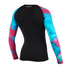 Mystic Womens Abbagliato Longarm Shorty Rash Vest - Aurora