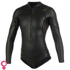 Mystic Womens Diva 3 / 2Mm Fzip Longarm Shorty Muta - Nera Mystic Womens Diva 3 / 2Mm Fzip Longarm Shorty Muta - Nera
