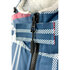 Poncho Impermeabile Sola / Accappatoio Per Cambio - Blu Navy A Quadri