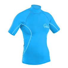 Palm Womens Shortsleeve Rash Guard - Aqua Palm Womens Shortsleeve Rash Guard - Aqua